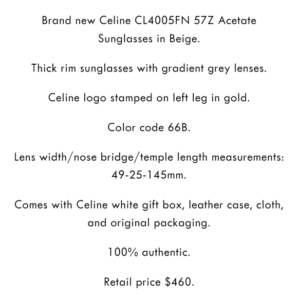 Celine marta beige new with case and tags - Picture 13 of 14